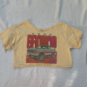 Ford Bronco Off Road Ready Flea Market Cropped Tee by Junk Food Clothing